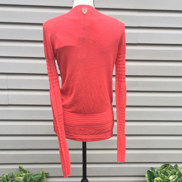 NWT Guess Orange Button Front Cardigan - Picture 4 of 8